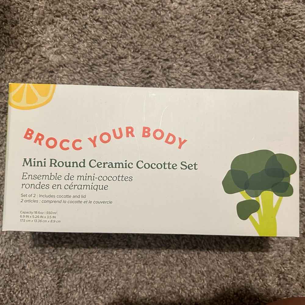 Brocc your body Mini Round Ceramic Cocotte Set - Picture 6 of 6